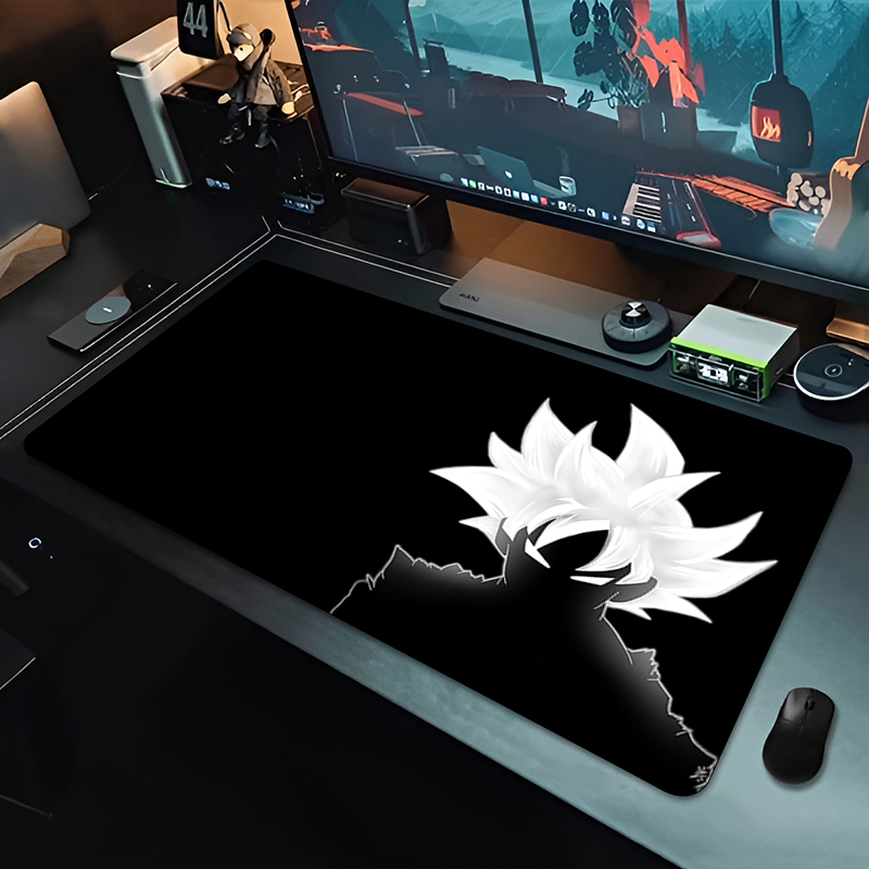 Graphic Tablet Accessories - DBZ ブラックアニメマウスパッドドラゴンボール大型 PC コンピュータデスクマット抗摩耗ゲーミングマウスパッドキーボードゲーマーアクセサリーテーブルパッド
