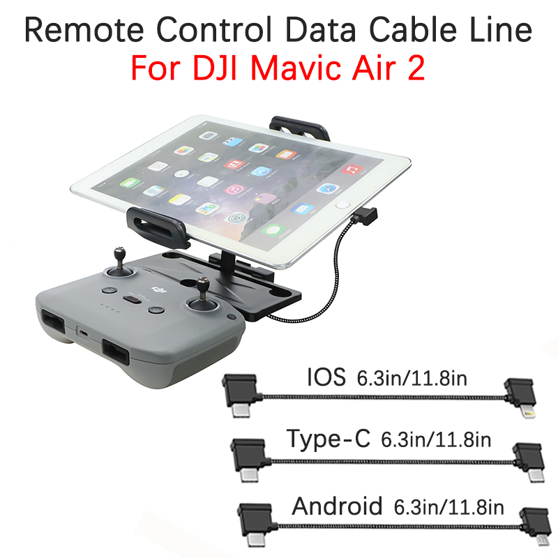 Accessories For Android Tablet - Dji mavic3,air2,2s,mini 3,3pro,電話,タブレット,Android,マイクロUSB, Type-C,iOS接続,データラインアクセサリー用のリモートコントロール