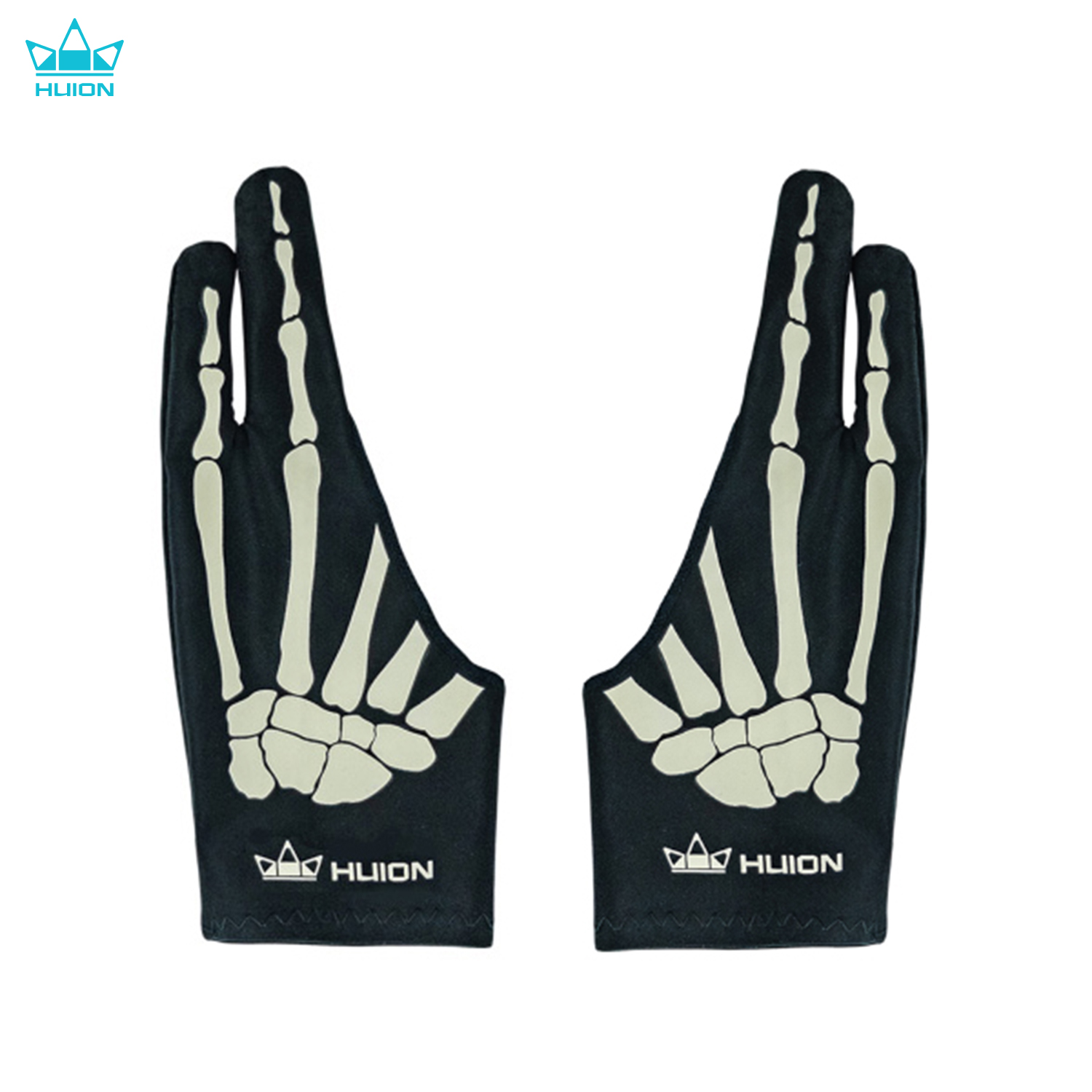 Drawing Glove Artist - Huion スケルトン グローブ 2 本指防汚アーティスト グローブ