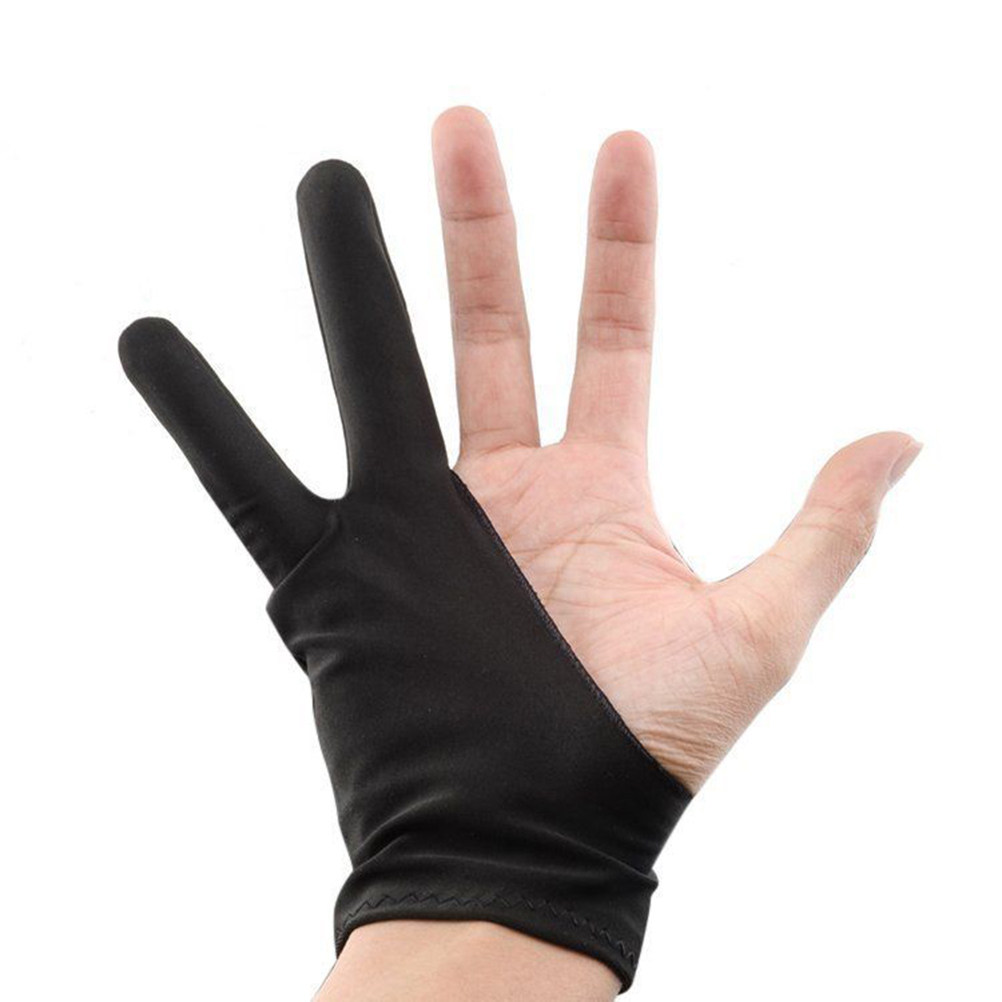 Drawing Glove Artist - 2個入り描画用グローブ、デジタルアーティスト向け二本指デザイン、防汚性、通気性、超薄型、耐摩耗性、スケッチペインティング用