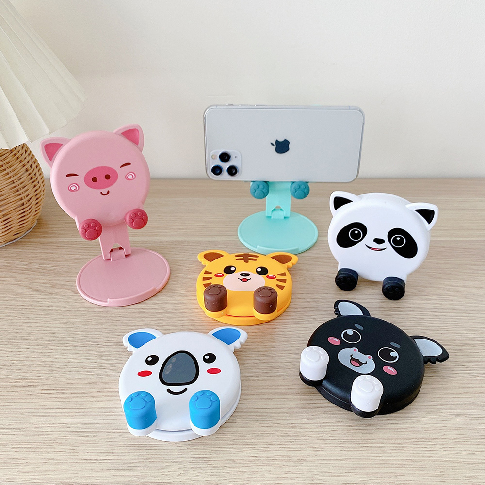 かわいい動物デスクトップ電話スタンド折りたたみ式調節可能なス - Tablet Accessories Online のレビューと価格