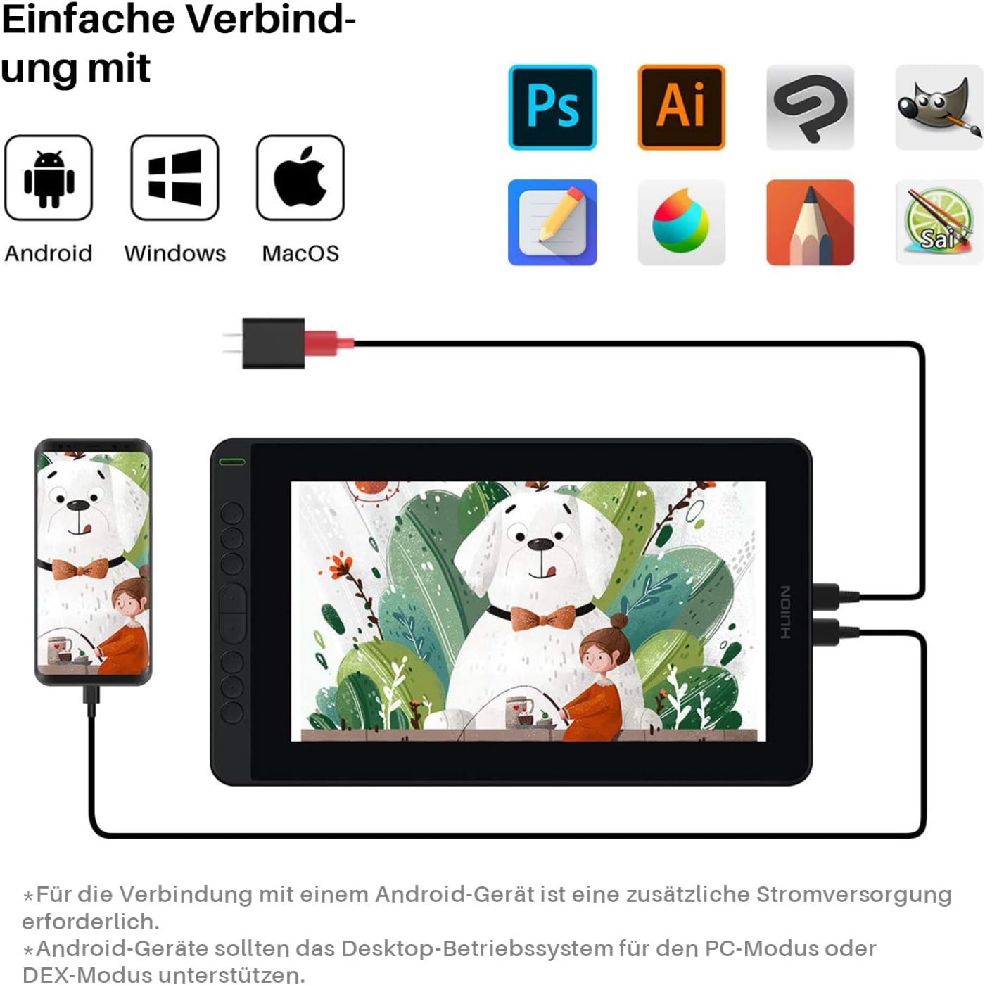 HUION Kamvas 12 11.6インチ描画モニター  - Graphic Tablet Accessories のレビューと価格