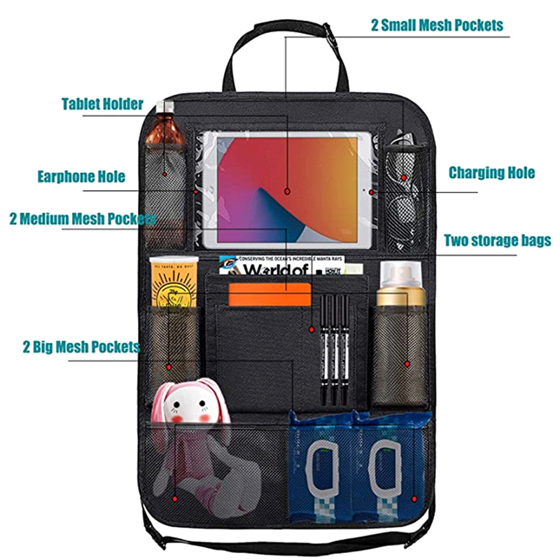 1pc 車後部座席オーガナイザータッチスクリーンタブレットホ - Tablet Accessories Bag のレビューと価格