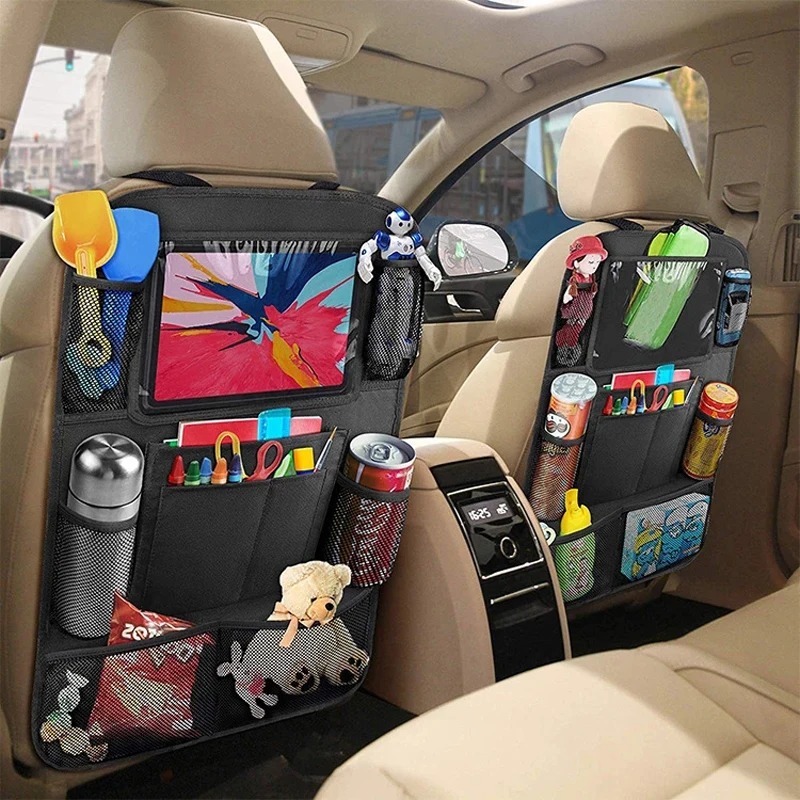 カーシートオーガナイザー 多機能オックスフォード生地 車用バ - Tablet Accessories Bag のレビューと価格