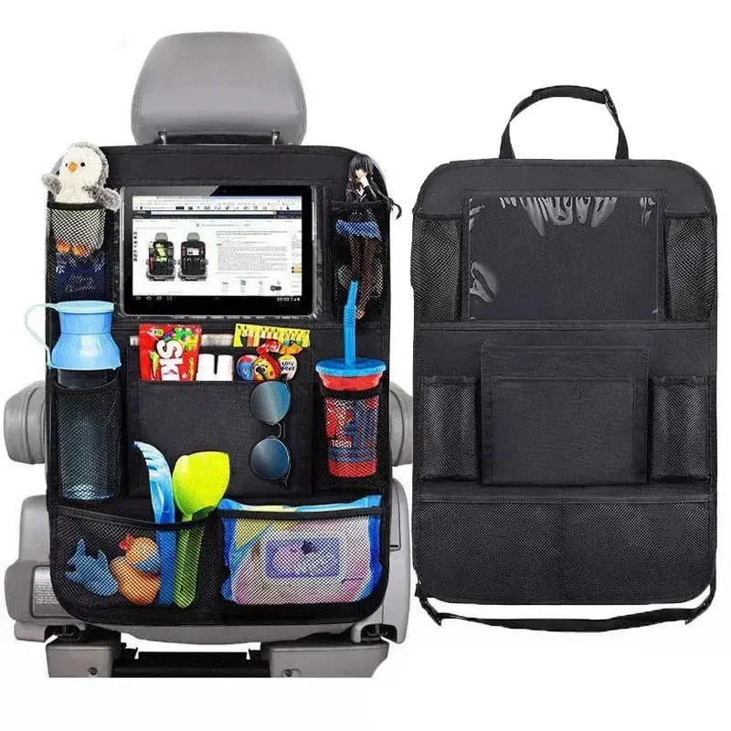 車の後部座席オーガナイザー、タッチスクリーン、タブレットホル - Tablet Accessories Bag のレビューと価格
