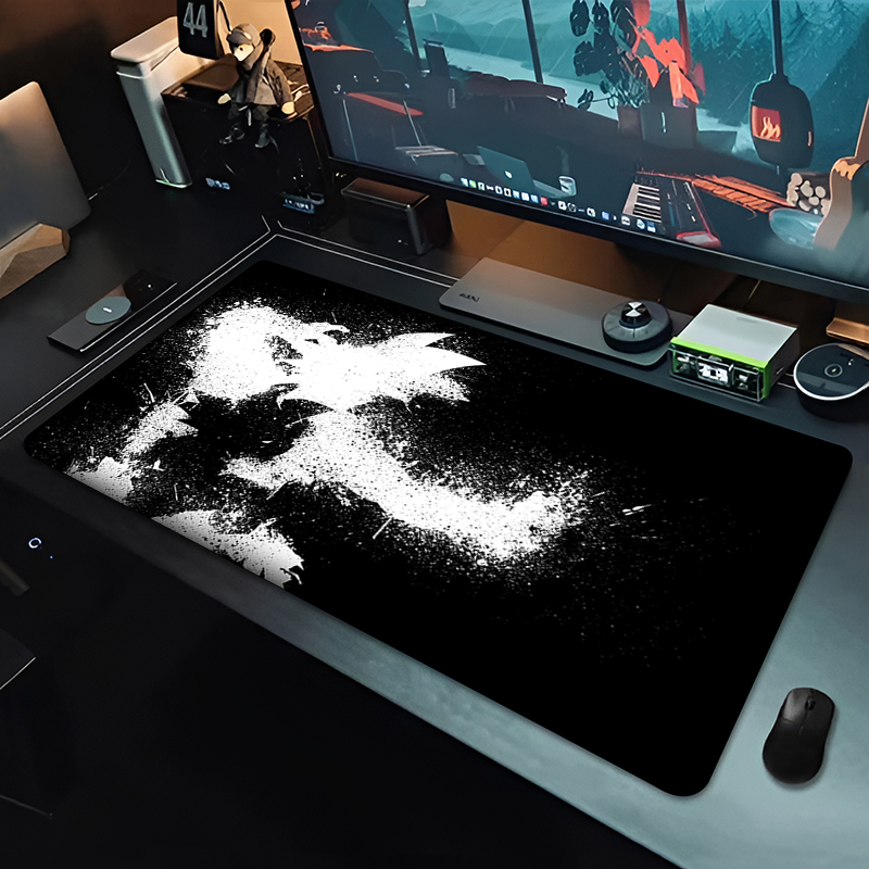 DBZ ブラックアニメマウスパッドドラゴンボール大型 PC  - Graphic Tablet Accessories のレビューと価格