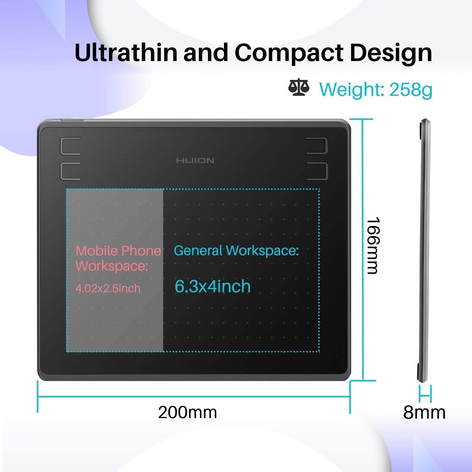 HUION HS64 グラフィックタブレット 6インチ 描画 - Graphic Tablet Accessories のレビューと価格