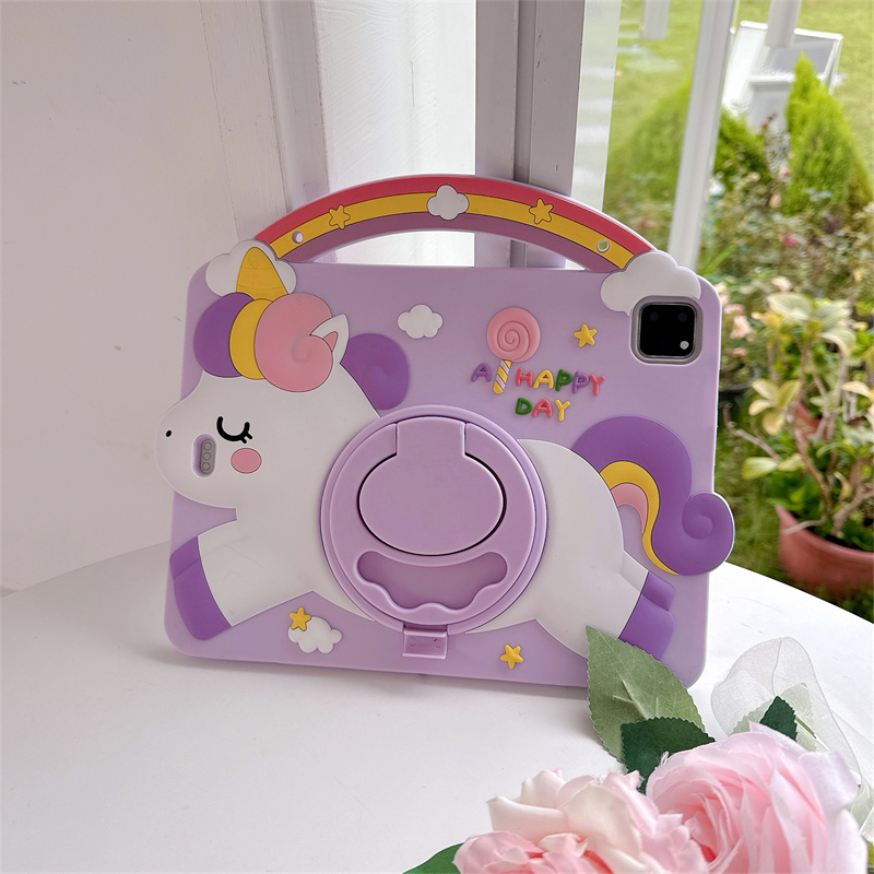 漫画ユニコーンキッズスタンドタブレットケースサムスンギャラク - Remarkable Tablet Accessories のレビューと価格
