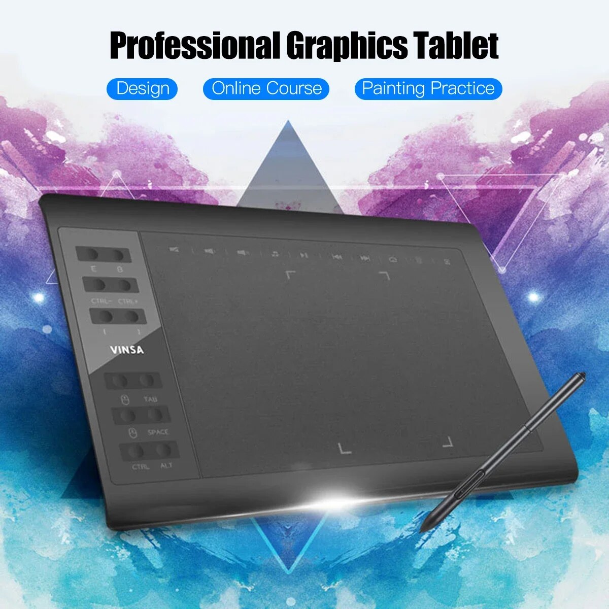 プロのグラフィック描画タブレット,12のエクスプレスキー,W - Graphic Tablet Accessories のレビューと価格