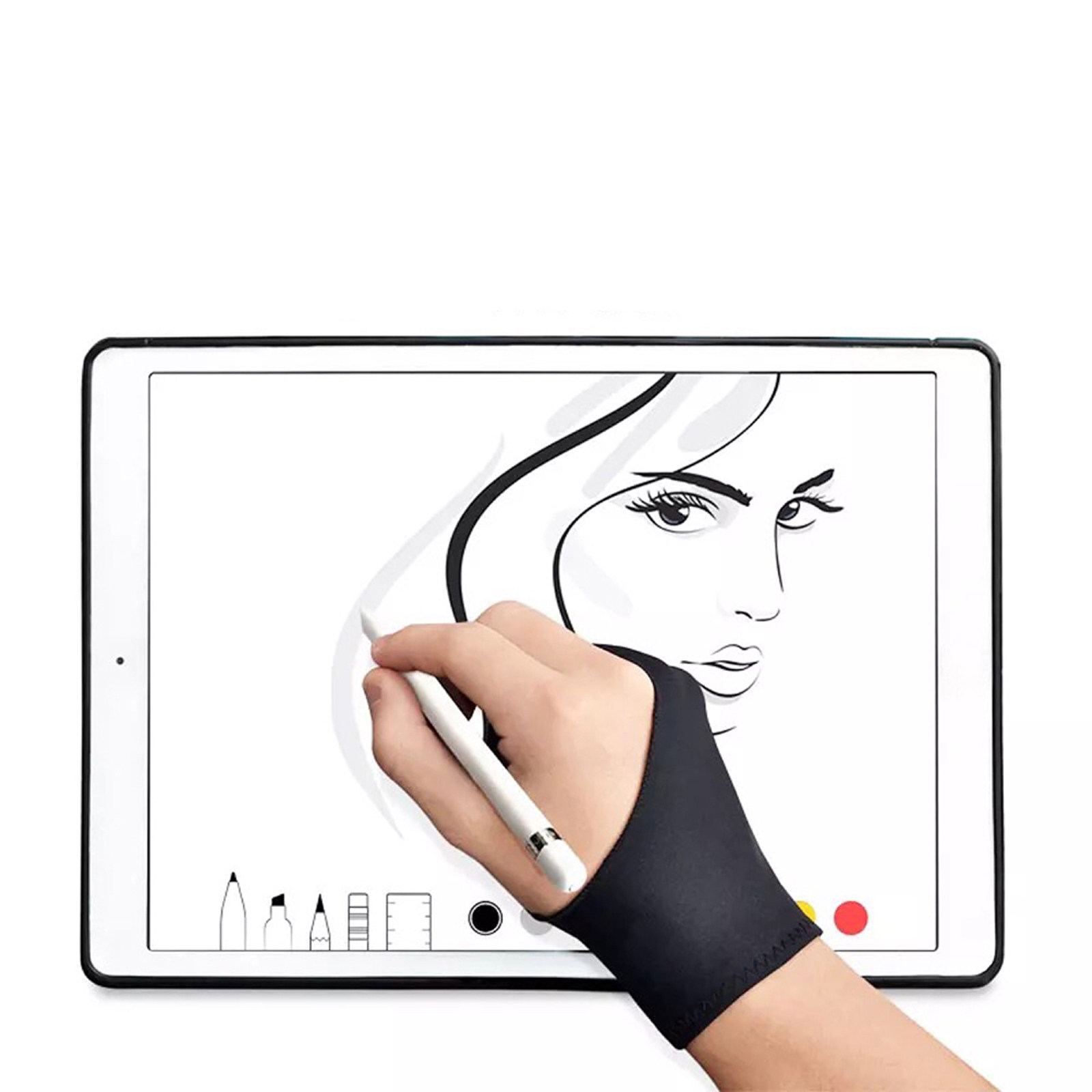 2個入り描画用グローブ、デジタルアーティスト向け二本指デザイ - Drawing Glove Artist のレビューと価格